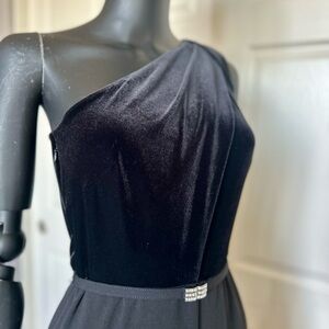 NWT RL jumpsuits black belt one shoulder cropped pants Suze 2 party form…